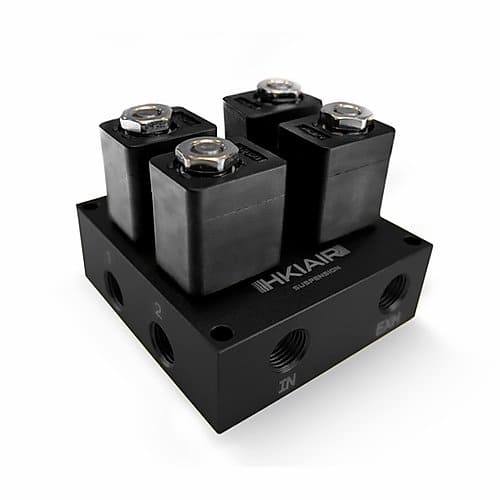 RF-4 + Bloque de 4 Electroválvulas + Manómetro de Aire Digital 2en1