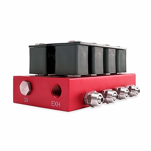 Bloque de 8 Electroválvulas + Manómetro de Aire Digital 5en1
